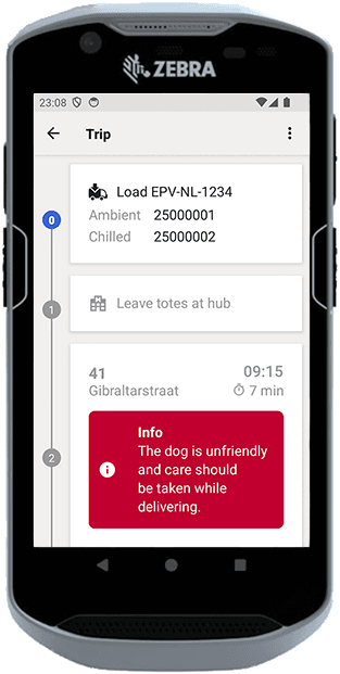 Runner App - Trip Screen